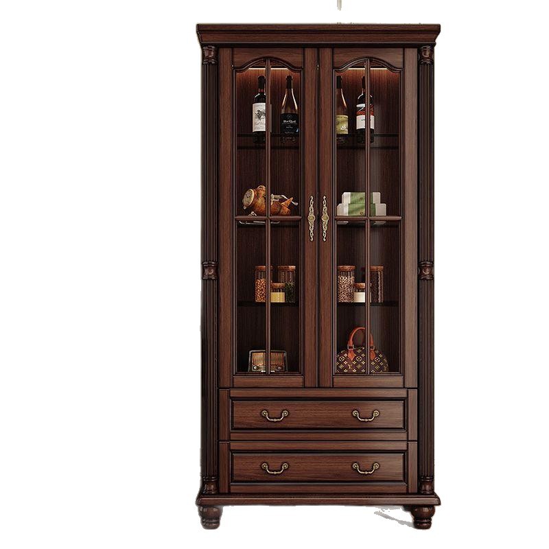 Wine & Beer Unlimited Spirits Photos - Vitrine de vidro combinada com madeira