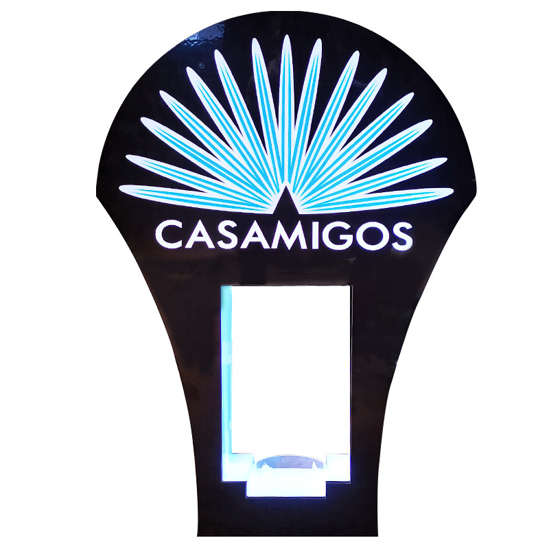 Wine Xo - Suporte de vinho em acrílico luminoso