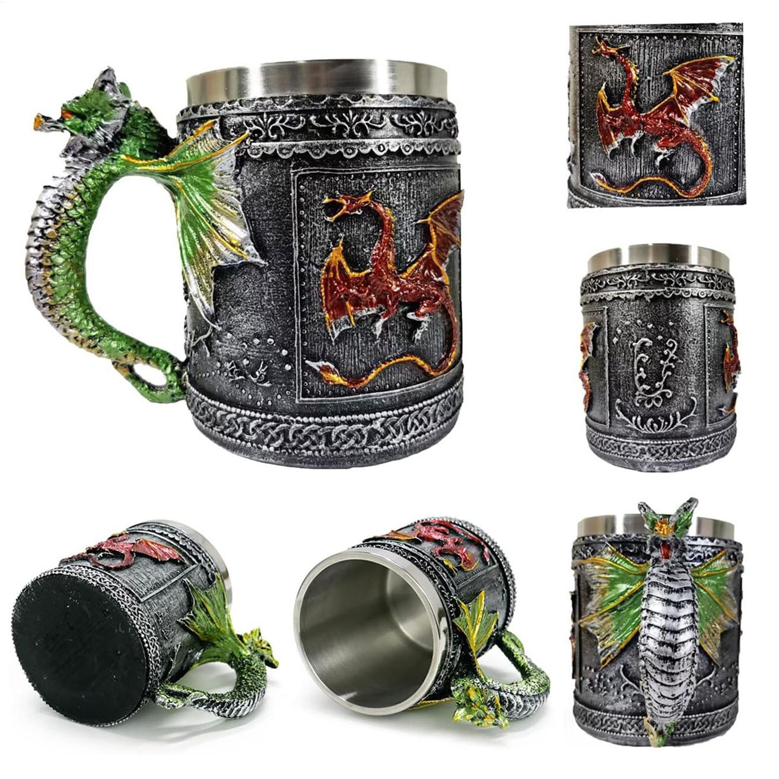 Wine Beer Coffee Drink - Caneca de dragão gótica, copos para