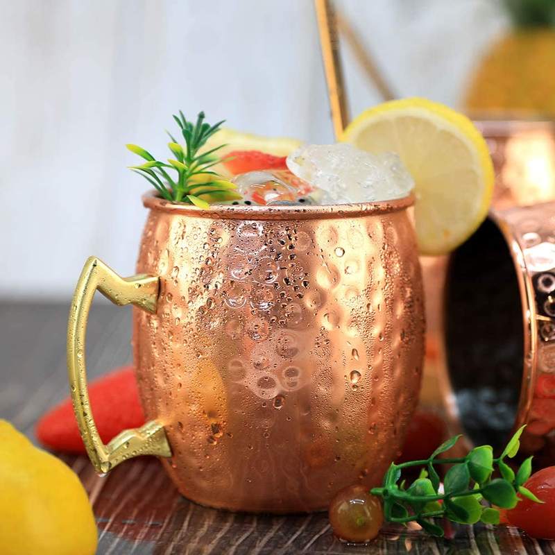 Wine Beer Coffee Drink - Caneca Mule de Aço Inoxidável com