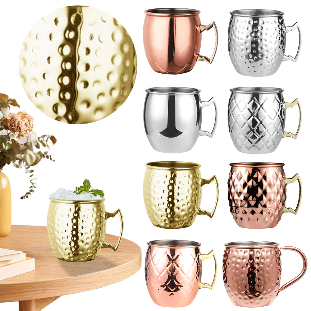 Wine Beer Coffee Drink - Aço Inoxidável Moscow Mule Caneca, Copo