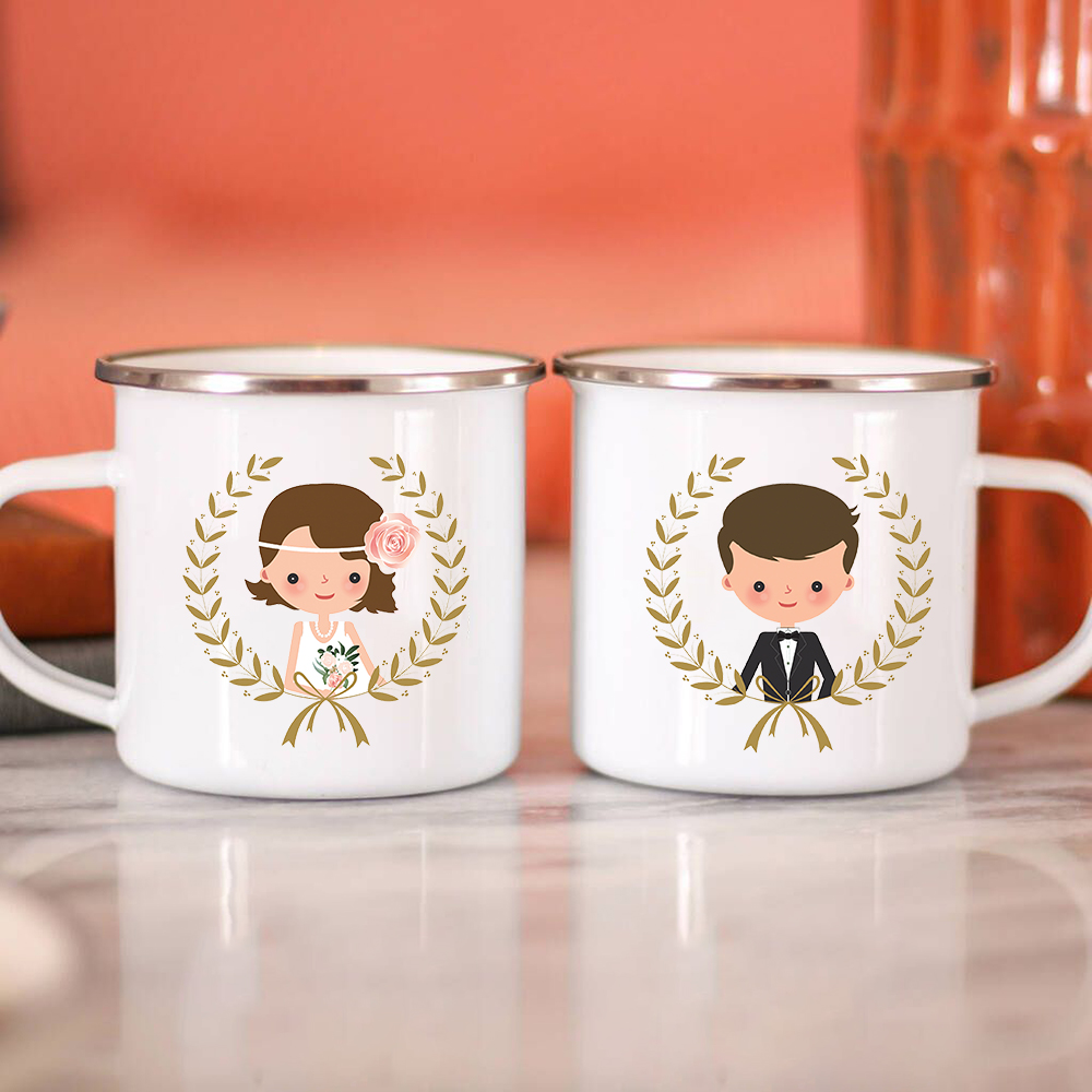 Wine Beer Coffee Drink - Canecas criativas do esmalte para os
