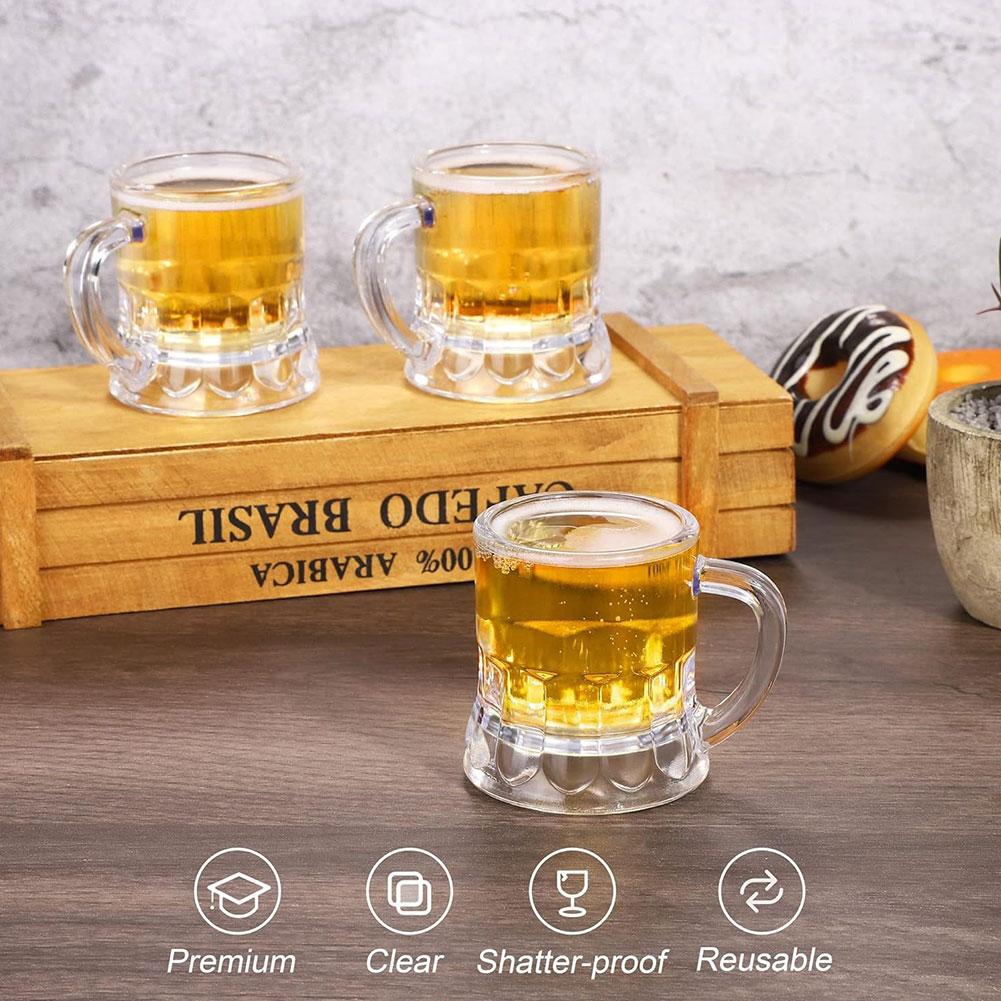 10 pçs 30ml copo de cerveja pe - Beer Mug Handled avaliação e preço