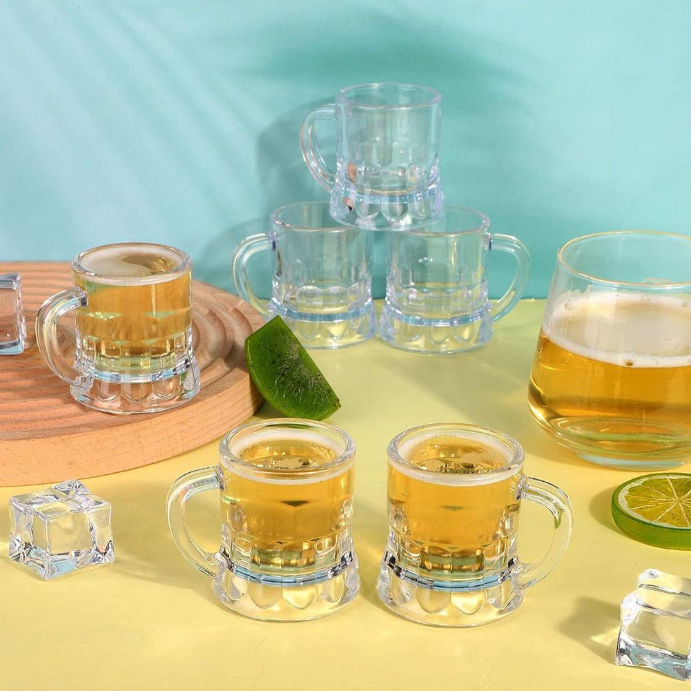 10 pçs 30ml copo de cerveja pe - Beer Mug Handled avaliação e preço
