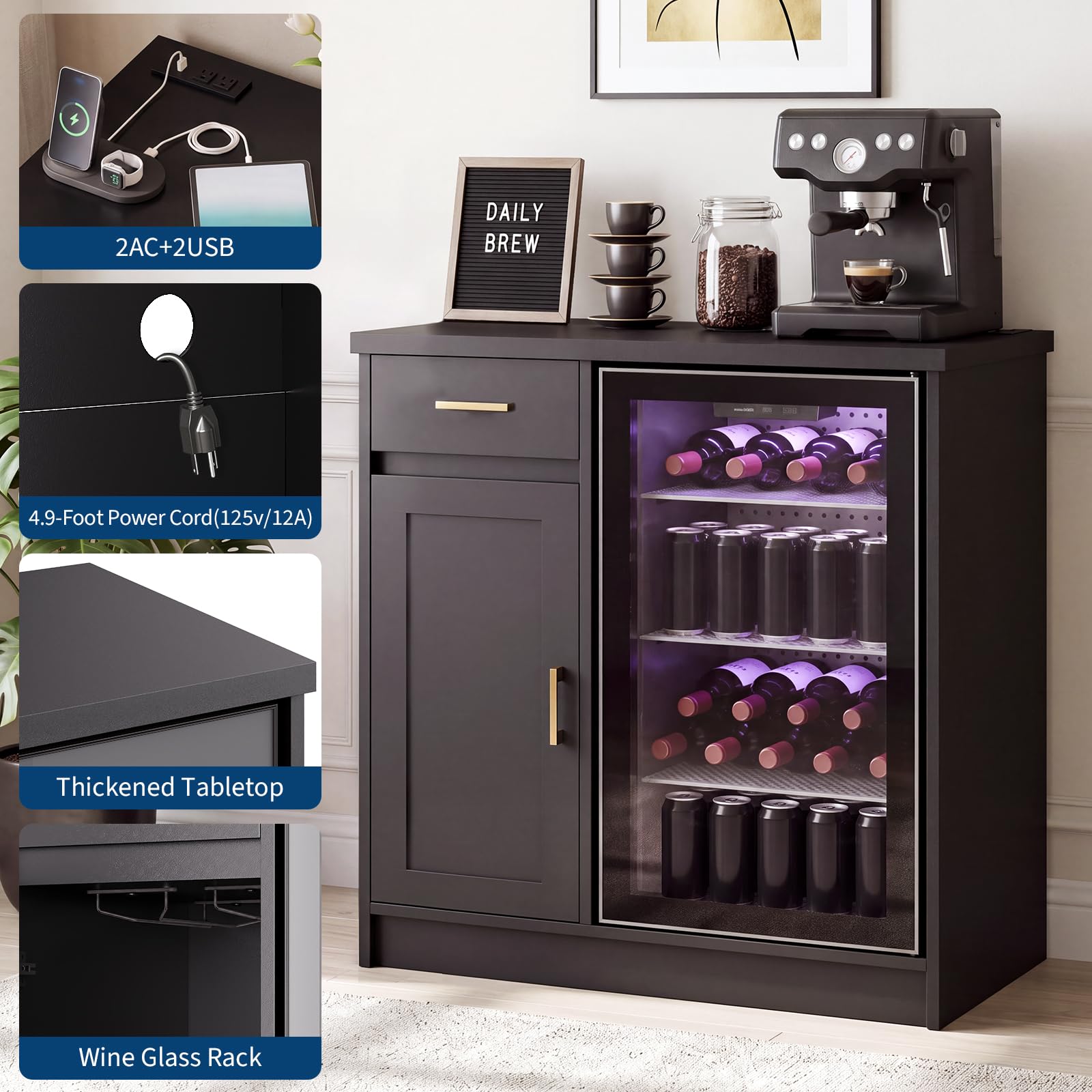 Armário de Bar Estilo Fazenda  - Wine Beer Cooler avaliação e preço