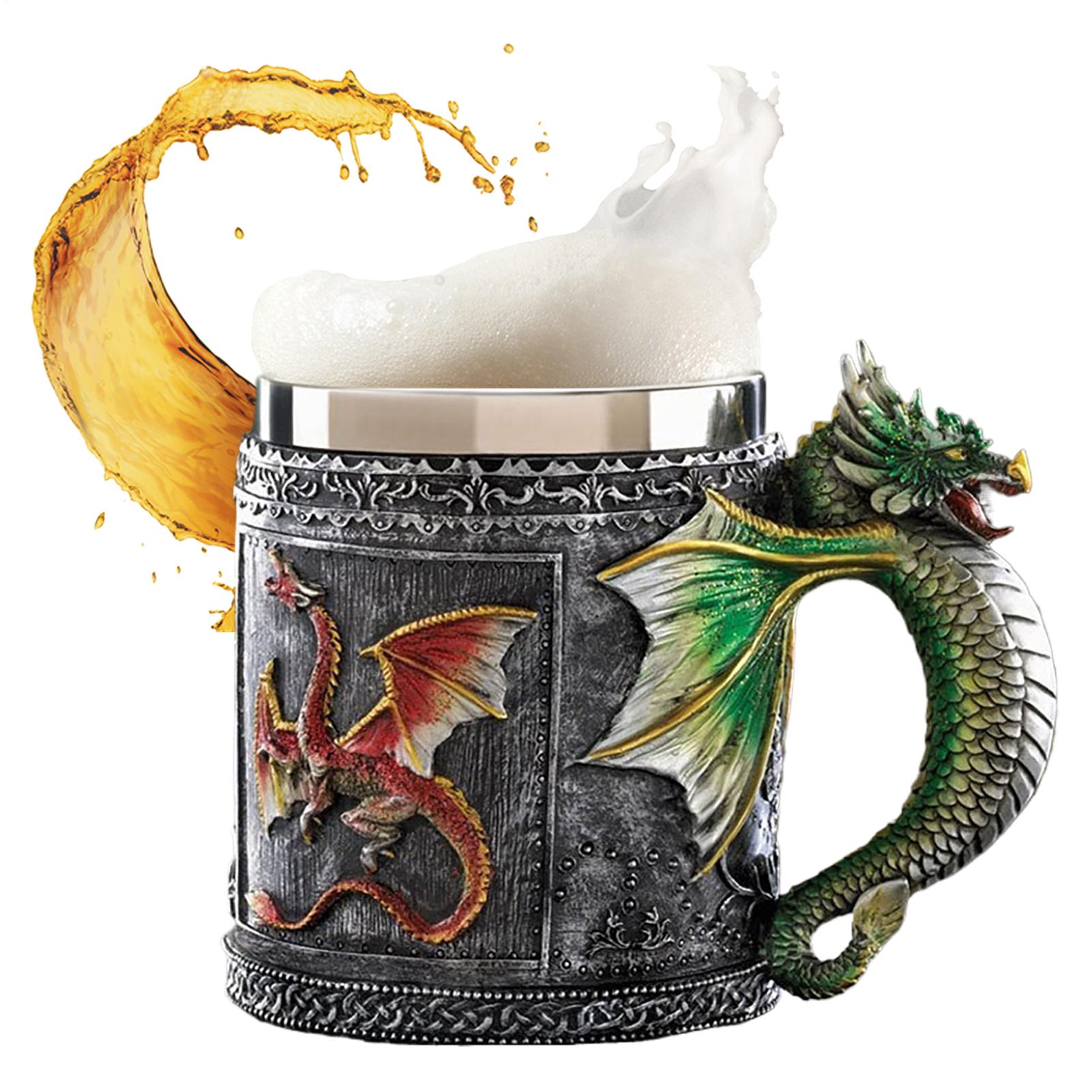 Caneca de dragão gótica, copos - Wine Beer Coffee Drink avaliação e preço
