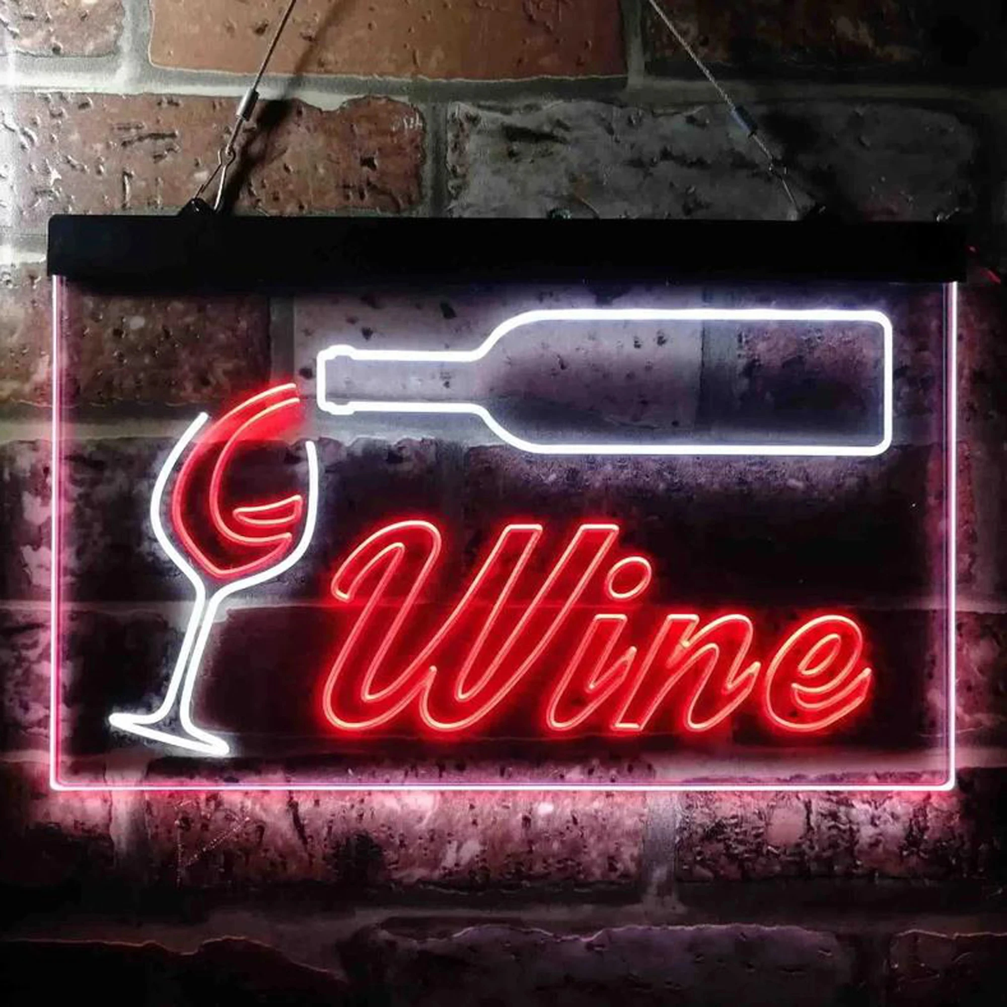 Dual Color LED Neon Sign Garra - Wine Beer Pub avaliação e preço