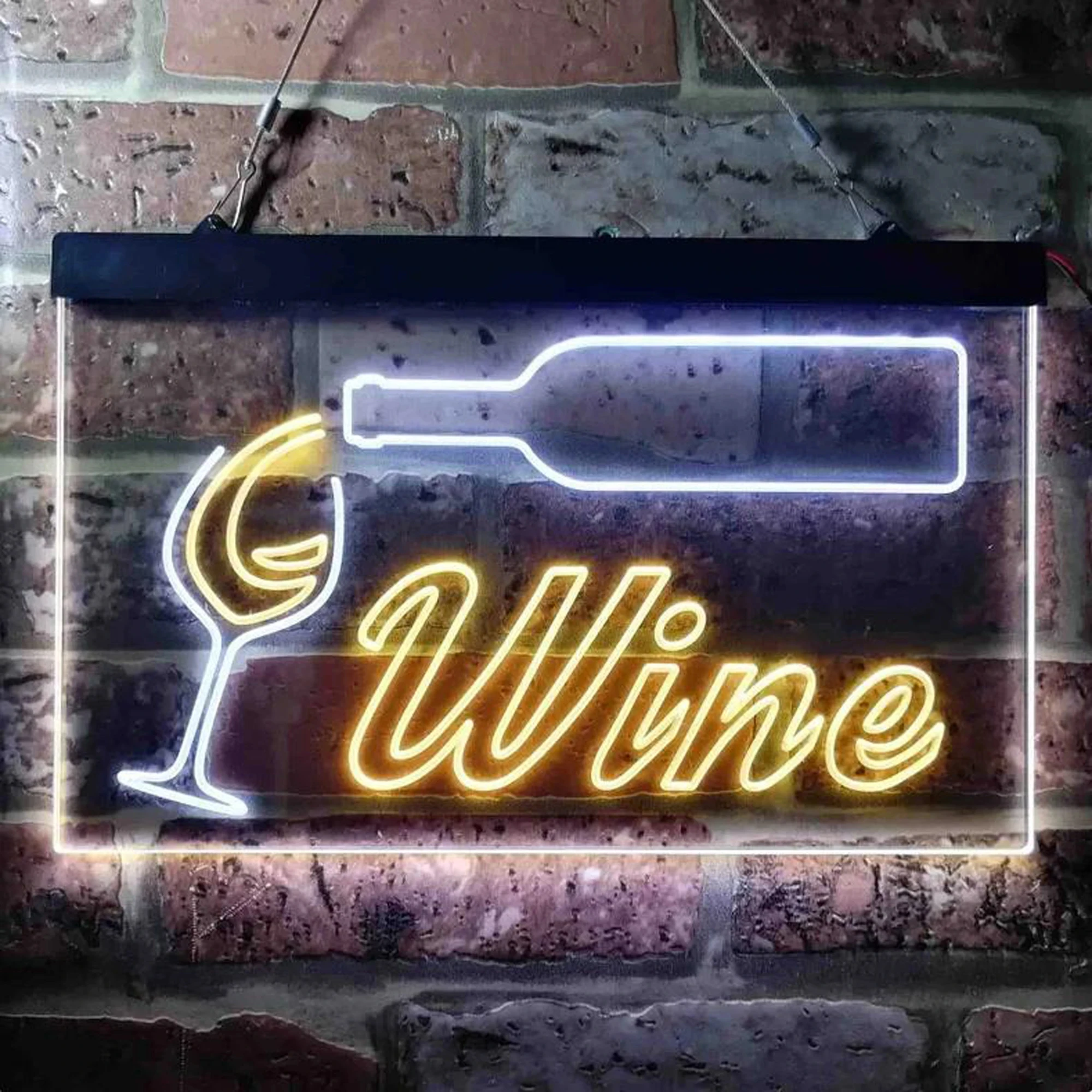 Dual Color LED Neon Sign Garra - Wine Beer Pub avaliação e preço